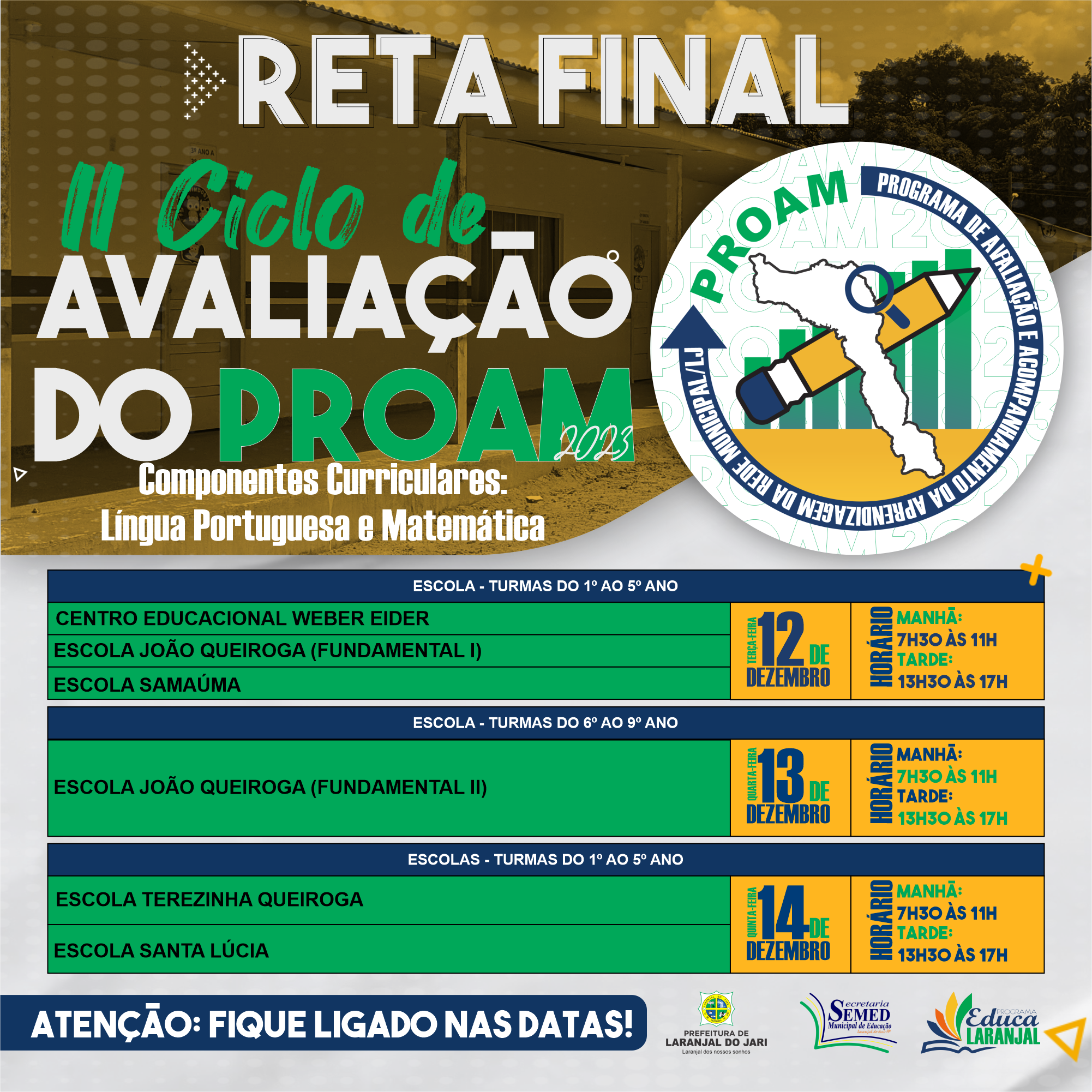 II CICLO DE AVALIAÇÃO DO PROAM